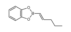 (E)-pent-1-en-1-yl-1,3,2-benzodioxaborole结构式