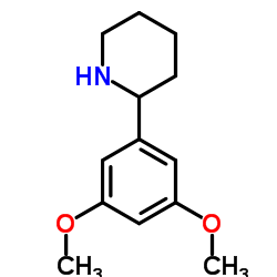 2-(3,5-Dimethoxyphenyl)piperidine Structure