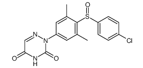 2-[4-(4-chloro-benzenesulfinyl)-3,5-dimethyl-phenyl]-2H-[1,2,4]triazine-3,5-dione Structure