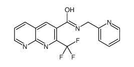 1,8-Naphthyridine-3-carboxamide,N-(2-pyridinylmethyl)-2-(trifluoromethyl)-(9CI) Structure