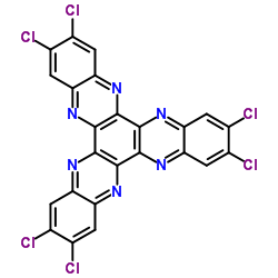 2,3,8,9,14,15-Hexachlorodiquinoxalino[2,3-a:2',3'-c]phenazine Structure