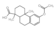 1-Phenanthrenecarboxylicacid, 6-(acetyloxy)-1,2,3,4,4a,9,10,10a-octahydro-1,4a-dimethyl-,(1S,4aS,10aR)- Structure