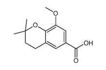 8-methoxy-2,2-dimethyl-3,4-dihydrochromene-6-carboxylic acid Structure