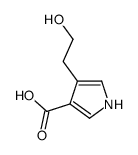 4-(2-Hydroxyethyl)-1H-pyrrole-3-carboxylic Acid Structure