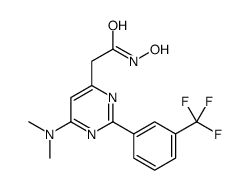 2-[6-(dimethylamino)-2-[3-(trifluoromethyl)phenyl]pyrimidin-4-yl]-N-hydroxyacetamide Structure