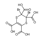 2,3-dibromo-1,4-dithiine-2,3,5,6-tetracarboxylic acid Structure