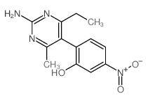 2-(2-amino-4-ethyl-6-methyl-pyrimidin-5-yl)-5-nitro-phenol Structure