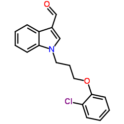 1-[3-(2-Chlorophenoxy)propyl]-1H-indole-3-carbaldehyde结构式