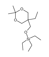 triethyl((5-ethyl-2,2-dimethyl-1,3-dioxan-5-yl)methoxy)silane Structure
