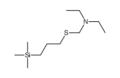 N-ethyl-N-(3-trimethylsilylpropylsulfanylmethyl)ethanamine Structure