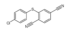 2-(4-chlorophenyl)sulfanylbenzene-1,4-dicarbonitrile Structure