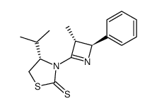 (S)-4-Isopropyl-3-((3R,4S)-3-methyl-4-phenyl-3,4-dihydro-azet-2-yl)-thiazolidine-2-thione结构式