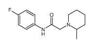 N-(4-fluorophenyl)-2-(2-methylpiperidin-1-yl)acetamide结构式