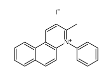 3-methyl-4-phenylbenzo(f)quinolinium iodide Structure