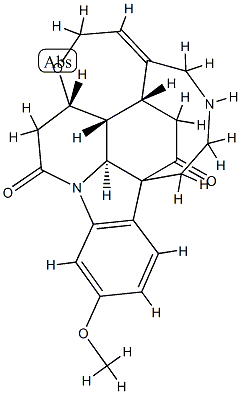 3-Methoxy-16,19-secostrychnidine-10,16-dione Structure