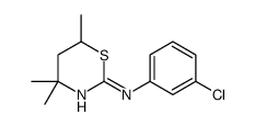 N-(3-chlorophenyl)-4,4,6-trimethyl-5,6-dihydro-1,3-thiazin-2-amine结构式