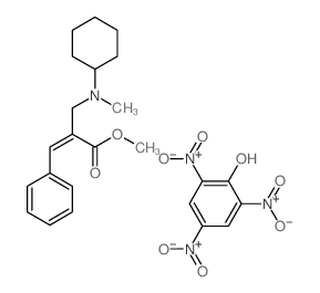 methyl (Z)-2-[(cyclohexyl-methyl-amino)methyl]-3-phenyl-prop-2-enoate; 2,4,6-trinitrophenol picture