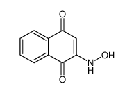 2-(hydroxyamino)naphthalene-1,4-dione Structure