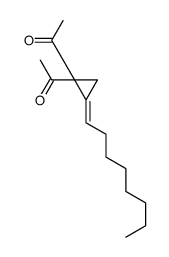 1-(1-acetyl-2-octylidenecyclopropyl)ethanone Structure