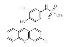N-[4-[(3-chloroacridin-9-yl)amino]phenyl]methanesulfonamide结构式