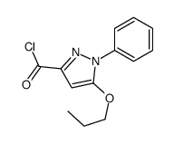 1-phenyl-5-propoxypyrazole-3-carbonyl chloride Structure