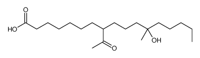 8-acetyl-12-hydroxy-12-methylheptadecanoic acid Structure