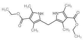ethyl 5-[(4-ethoxycarbonyl-3,5-dimethyl-1H-pyrrol-2-yl)methyl]-2,4-dimethyl-1H-pyrrole-3-carboxylate Structure
