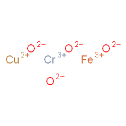 dichromium copper diiron heptaoxide Structure