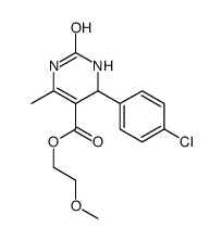 2-methoxyethyl 4-(4-chlorophenyl)-6-methyl-2-oxo-3,4-dihydro-1H-pyrimidine-5-carboxylate Structure