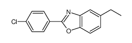 2-(4-chlorophenyl)-5-ethyl-1,3-benzoxazole Structure