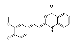 2-[2-(3-methoxy-4-oxocyclohexa-2,5-dien-1-ylidene)ethylidene]-1H-3,1-benzoxazin-4-one Structure