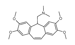 dimethyl-(2,3,7,8-tetramethoxy-5H-dibenzo[a,d]cyclohepten-5-ylmethyl)-amine Structure