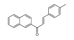 3-(4-methylphenyl)-1-naphthalen-2-ylprop-2-en-1-one结构式