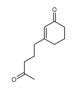 3-(4-oxopentyl)-2-cyclohexen-1-one结构式