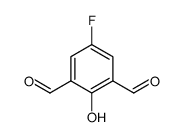 1,3-BENZENEDICARBOXALDEHYDE, 5-FLUORO-2-HYDROXY-结构式