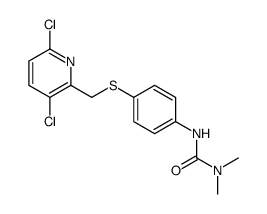 3-[4-[(3,6-dichloropyridin-2-yl)methylsulfanyl]phenyl]-1,1-dimethylurea结构式