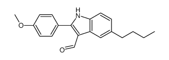 5-butyl-2-(4-methoxyphenyl)-1H-indole-3-carbaldehyde Structure