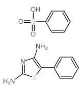 benzenesulfonic acid,5-phenyl-1,3-thiazole-2,4-diamine Structure