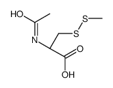 (2R)-2-acetamido-3-(methyldisulfanyl)propanoic acid结构式