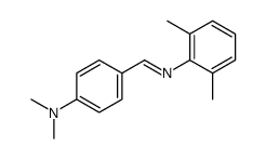 4-[(2,6-dimethylphenyl)iminomethyl]-N,N-dimethylaniline Structure