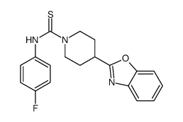 1-Piperidinecarbothioamide,4-(2-benzoxazolyl)-N-(4-fluorophenyl)-(9CI) picture