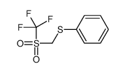 trifluoromethylsulfonylmethylsulfanylbenzene Structure
