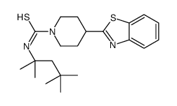 1-Piperidinecarbothioamide,4-(2-benzothiazolyl)-N-(1,1,3,3-tetramethylbutyl)-(9CI) picture