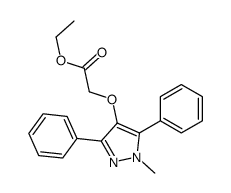 ethyl 2-(1-methyl-3,5-diphenylpyrazol-4-yl)oxyacetate结构式