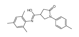 1-(4-methylphenyl)-5-oxo-N-(2,4,6-trimethylphenyl)pyrrolidine-3-carboxamide结构式