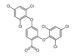 1,3,5-trichloro-2-[4-nitro-3-(2,4,6-trichlorophenoxy)phenoxy]benzene Structure