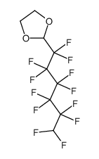 2-(1,1,2,2,3,3,4,4,5,5,6,6-dodecafluorohexyl)-1,3-dioxolane结构式