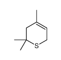 4,6,6-trimethyl-2,5-dihydrothiopyran结构式