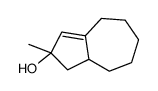 2-methyl-4,5,6,7,8,8a-hexahydro-1H-azulen-2-ol结构式