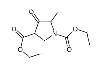 diethyl 5-methyl-4-oxopyrrolidine-1,3-dicarboxylate结构式